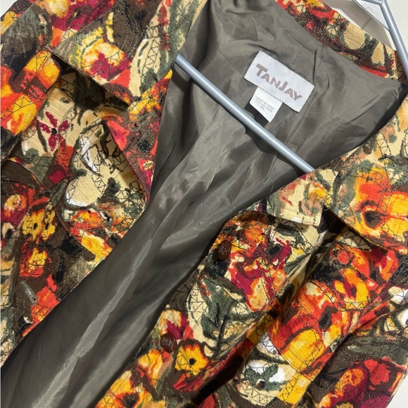 Floral jacket long sleeve size XL - Picture 5 of 6